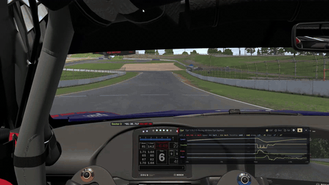 Overlay while driving. Speed, Throttle, Brake, and Steer move together with the lap you’re comparing.